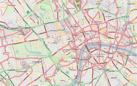 Printable Street Map Of Central London Free Printable Maps Adams Printable Map