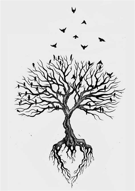 20 Tree Drawing And Painting Ideas Brighter Craft Tree Tattoo Tree
