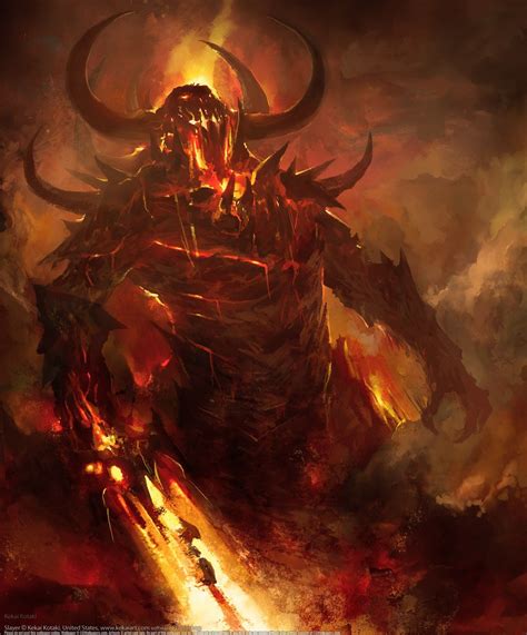 Big Bad Evil Guys Fantasy Demon Dark Fantasy Art Fantasy Monster