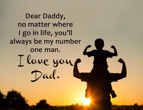 Love Messages For Dad I Love You Dad Quotes Wishesmsg