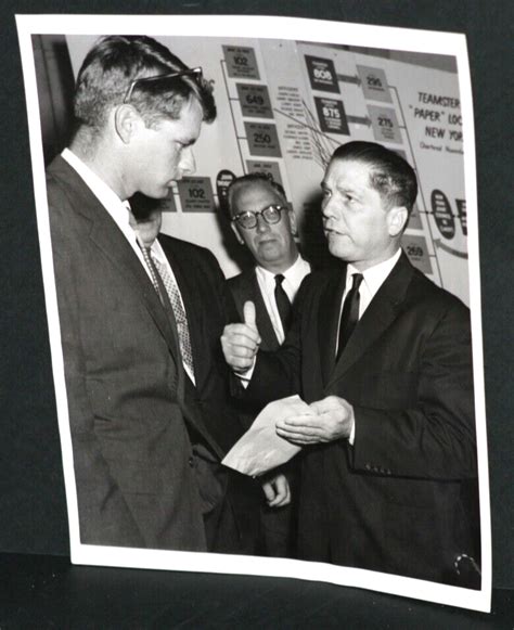 1957 Jimmy Hoffa And Robert Kennedy Bitter Enemies Vintage 2 Photo From 1963 Ebay