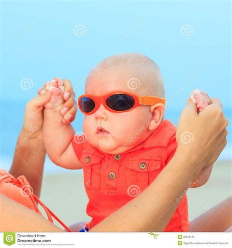 Baby Wearing Sunglasses Royalty Free Stock Photo Image 35616715