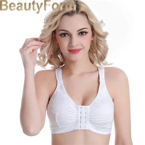 8525front fastening bras mastectomy bra comfort pocket bra for silicone breast forms non wired