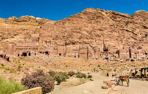 The Royal Tombs At Petra Unesco World Heritage Site Editorial