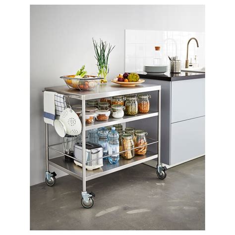 Check spelling or type a new query. FLYTTA Kitchen trolley - stainless steel - IKEA