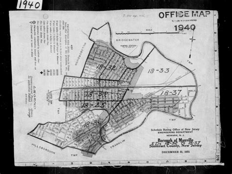 1940 Census Enumeration District Maps New Jersey Somerset County Manville Ed 18 32 Ed