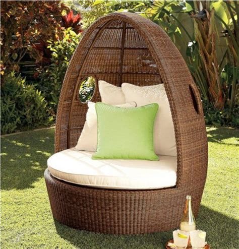 Indoor/outdoor free standing rattan hanging swing egg chair. 45 Outdoor rattan furniture - modern garden furniture set ...