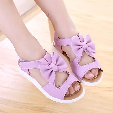 Girls Sandals Child Princess Dress Shoes For Girls Baby Kids Cool Bow