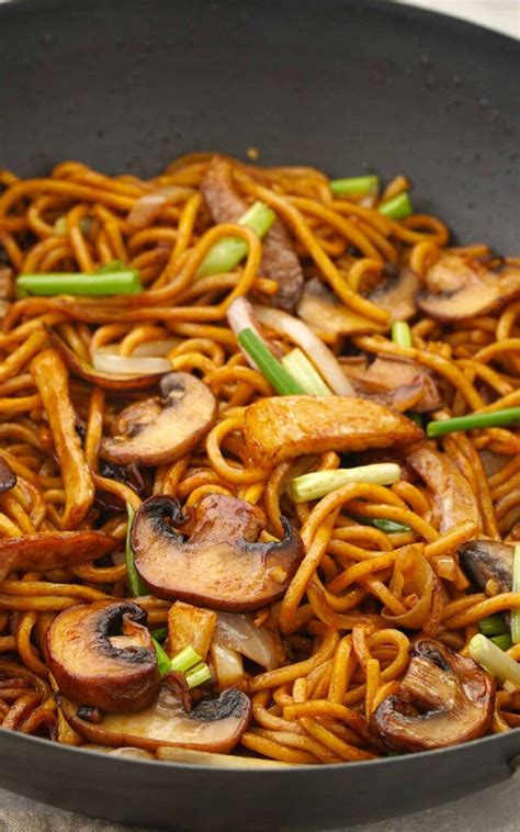 Mushroom Chow Mein Khins Kitchen