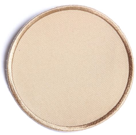 Tan 3 Inch Round Blank Patch Embroidered Patches
