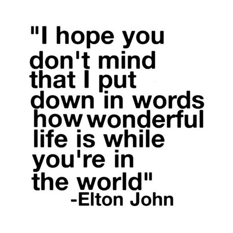 elton john quotes about love quotesgram