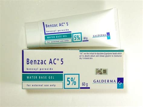 Benzac Ac 5 Gel 60g Benzoyl Peroxide Acne Pimple Galderma France For Sale Online Ebay