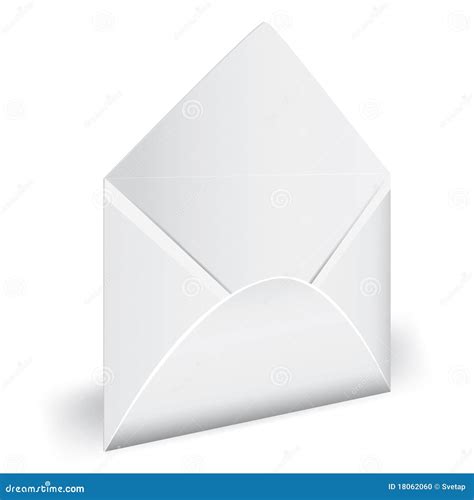 Open Empty Envelope With Letter Stock Photo Image 18062060