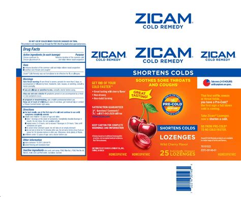 Zicam Cold Remedy Zinc Acetate Anhydrous And Zinc Gluconate Lozenge