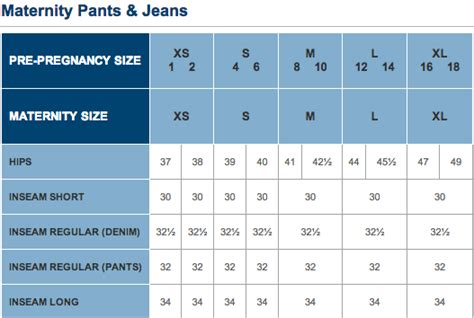 Old Navy Size Chart Womens