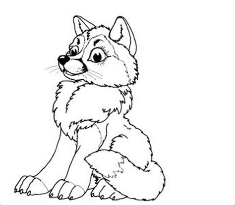 Baby Wolf Coloring Page For Kids Coloringbay