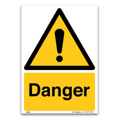 Printable Danger Signs Warn Of Dangers With This Printable Danger Sign