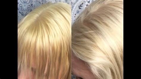 How To Tone Brassy Blonde Hair Using Wella T Toner Youtube