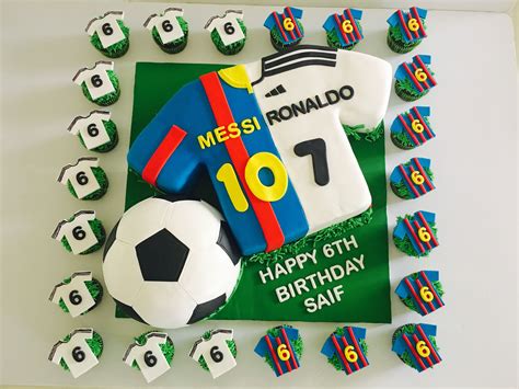 Soccer Birthday Cake Messi Vs Ronaldo Birthday Cake Soccer Birthday