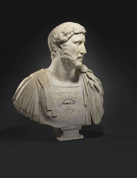 A Roman Marble Portrait Bust Of The Emperor Hadrian Hadrianic Period