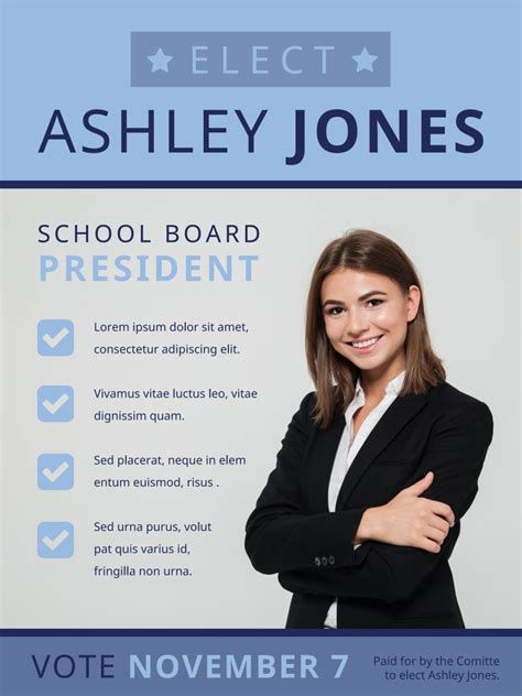 School Board Campaign Flyer Template