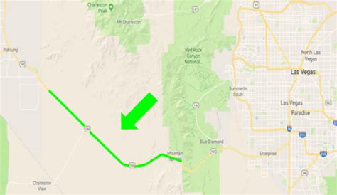 Road Work Continues On Nevada State Route 160 Las Vegas