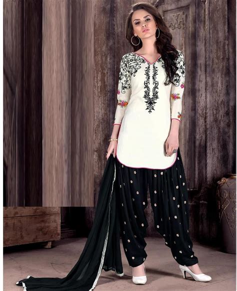 Sublime White Patiala Salwar Kameez Patiala Salwar Clothes Design