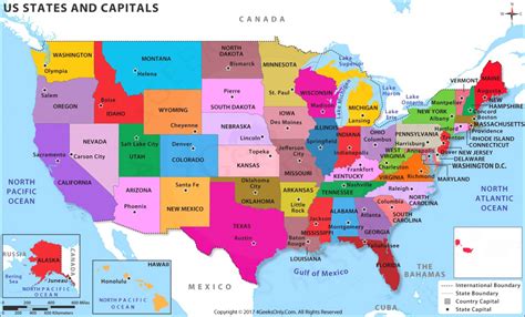 World Map With States And Capitals Printable Map Images