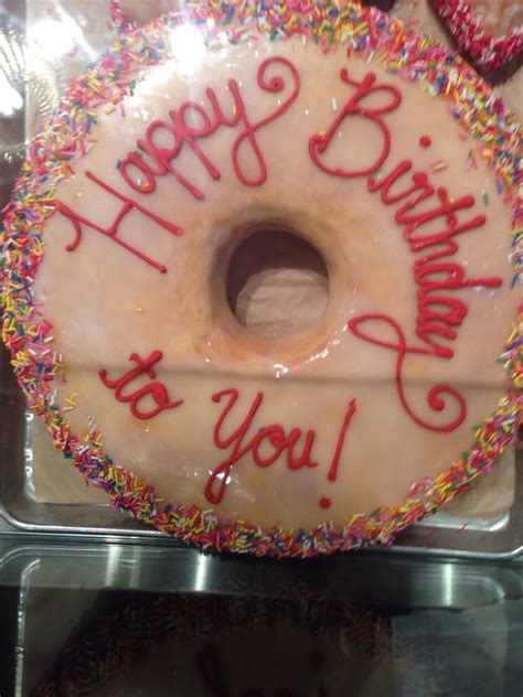 Gigantic Happy Birthday Donut Very Reasonable For A Party Yelp