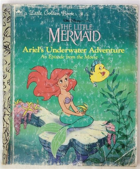 Walt Disneys The Little Mermaid Little Golden Book 1991 Board