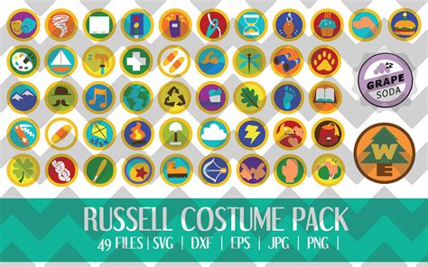 Russell Up Costume Pack Halloween Svg Dxf Eps Etsy