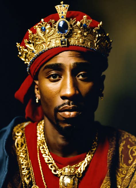 Lexica Tupac Shakur Wearing A Royal Roman Coronet Portraying Julius