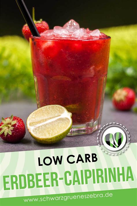 Erdbeer-Caipirinha Low Carb und erfrischend Keto LCHF