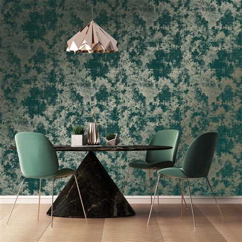 Buy metallic wallpaper online from the leading designer wallpaper brands. Geneva Metallic Wallpaper Emerald, Gold in 2020 | Metallic ...