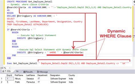 Sql Server Create And Execute Dynamic Stored Procedure Codingzee