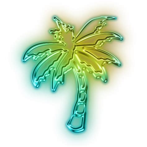 Library Of Neon Palm Tree Png Black And White Stock Png