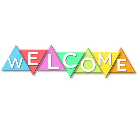 Abstract Rainbow Colored Welcome Vector Banner Abstract Welcome
