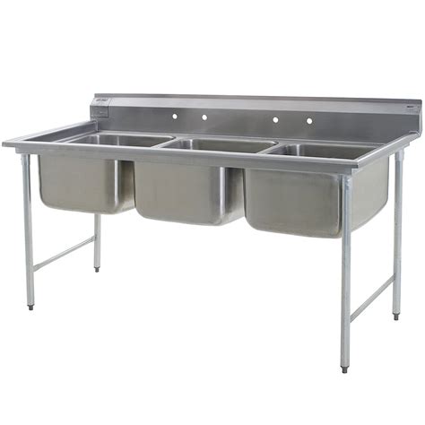 Eagle Group 314 22 3 Three Compartment Stainless Steel Commercial Sink