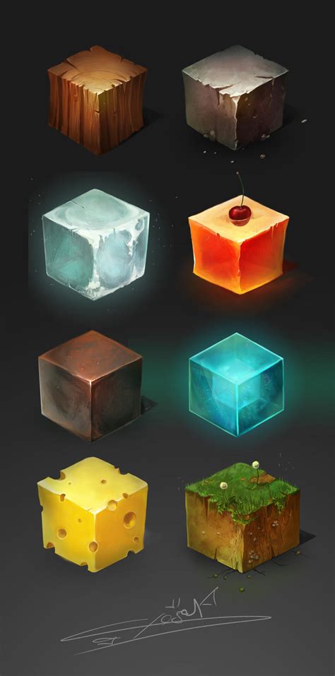 Materials Cube By Cheza Kun On DeviantArt