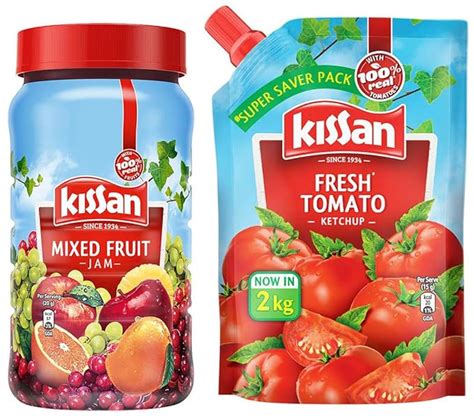 Kissan Mixed Fruit Jam 1 Kg Kissan Fresh Tomato Ketchup 2 Kg