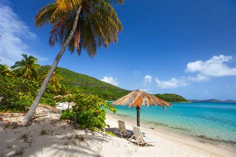 Beautiful Tropical Beach At Caribbean Stock Image Image Of Coastline