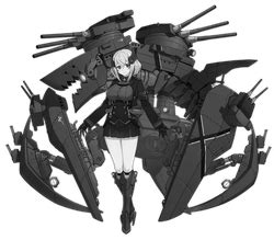 Unlike all other ships of her nation, she doesn't have any real life counterpart in the kriegsmarine, as she has been created with a collaboration with the online game world of warships. 론(벽람항로)