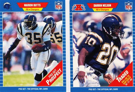 1989 pro set football cards. The 1989 NFL Pro Set Football Cards: Chargers Cards From A ...
