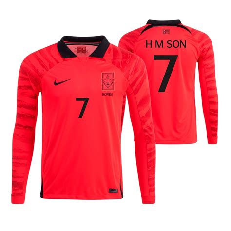 South Korea 2022 World Cup Son Heung Min Jersey Home Red Replica