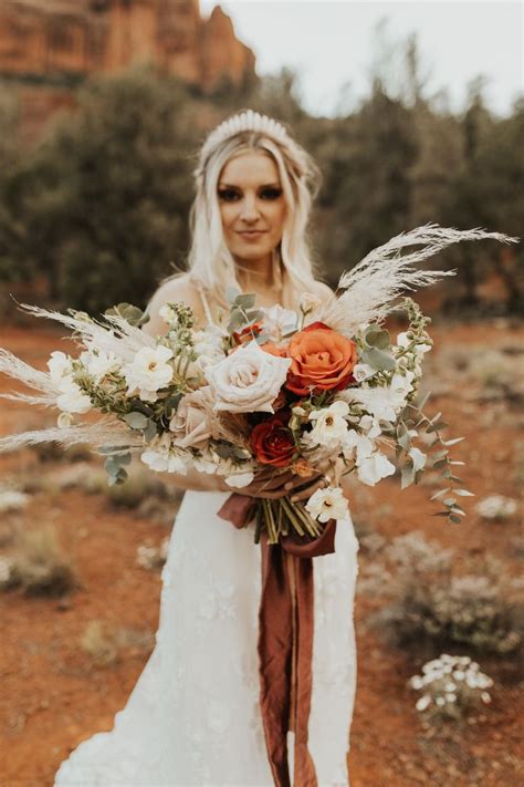 Check spelling or type a new query. Sedona inspired bridal bouquet | Orange wedding bouquet ...