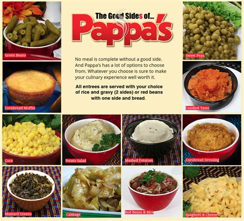 The phrase soul food was first coined in the 1960s, seemingly meant to describe the aside from the fact that k & k has existed for more than 40 years, the restaurant can probably also thank its remarkable variety of menu items for the. Pappas Soul Food menu in Baton Rouge, Louisiana, USA