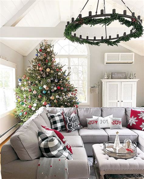 Beautiful Colourful Christmas Tree Christmas Decorations Living Room