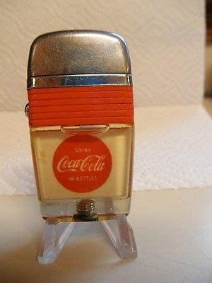 Vintage Coca Cola Scripto Cigarette Lighter Red Band Antique Price