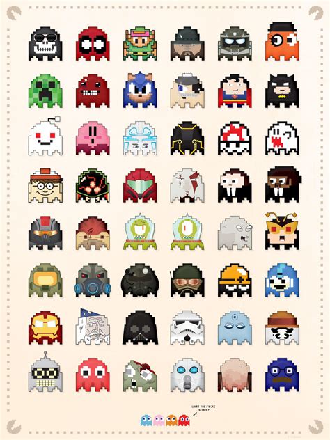 Blinky, pinky, inky and clyde are the primary group of fictional ghosts (japanese: Universal Pacman Ghosts 2 | Gadgetsin