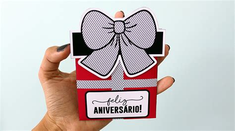 Diy Cartão De Aniversário Caixa De Presente Namorada Criativa Por Chaiene Morais